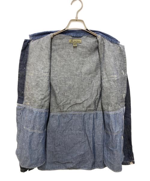 NIGEL CABOURN（ナイジェルケーボン）NIGEL CABOURN (ナイジェルケーボン) UTILITY SHIRT C/L DENIM インディゴ サイズ:46の古着・服飾アイテム