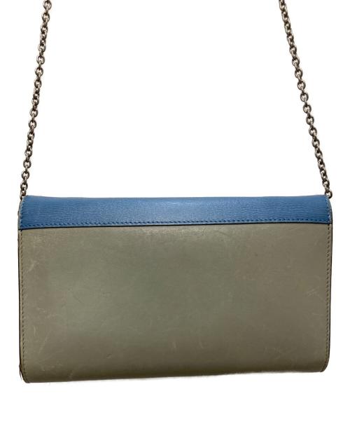 CELINE（セリーヌ）CELINE (セリーヌ) チェーンウォレットショルダーバッグ グレーの古着・服飾アイテム