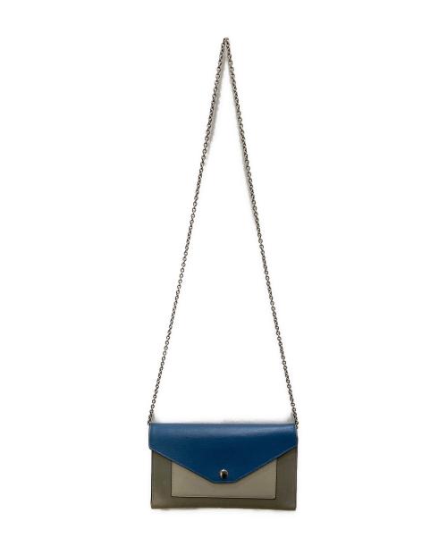 CELINE（セリーヌ）CELINE (セリーヌ) チェーンウォレットショルダーバッグ グレーの古着・服飾アイテム
