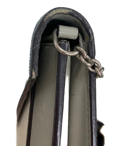 CELINE（セリーヌ）CELINE (セリーヌ) チェーンウォレットショルダーバッグ グレーの古着・服飾アイテム