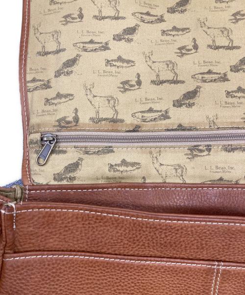 L.L.Bean（エルエルビーン）L.L.Bean (エルエルビーン) レザーショルダーバッグ ブラウンの古着・服飾アイテム