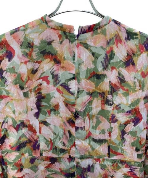 UNTITLED（アンタイトル）UNTITLED (アンタイトル) リーフプリントシフォンワンピース マルチカラー サイズ:Ｌ 未使用品の古着・服飾アイテム