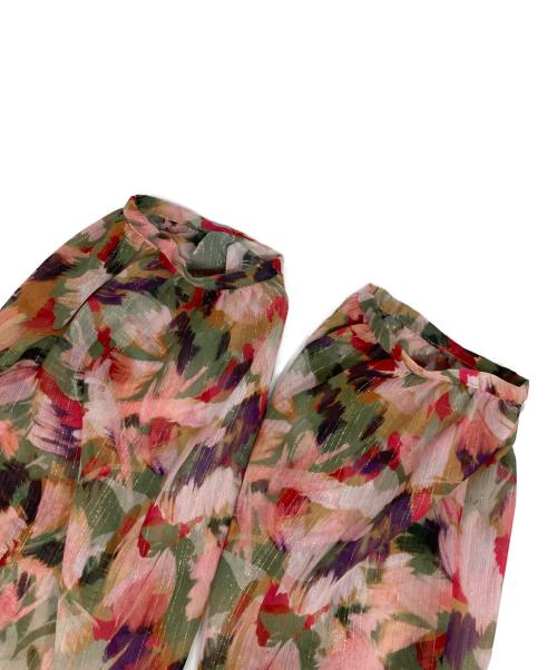 UNTITLED（アンタイトル）UNTITLED (アンタイトル) リーフプリントシフォンワンピース マルチカラー サイズ:Ｌ 未使用品の古着・服飾アイテム