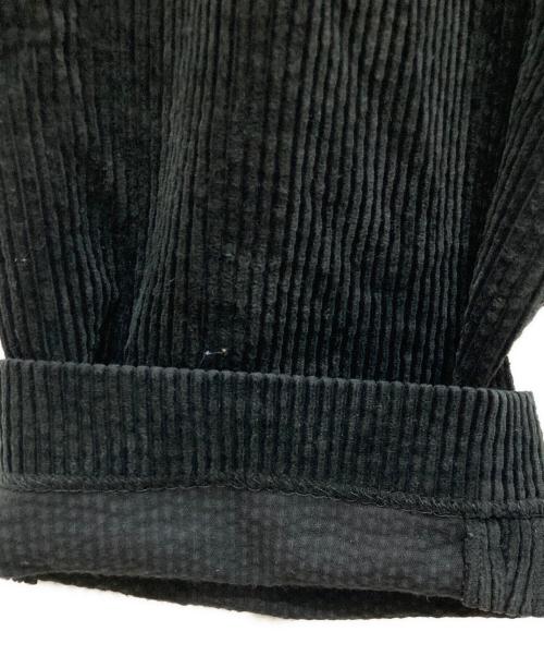 ATON（エイトン）ATON (エイトン) スピンコーデュロイ テーパードイージーパンツ ブラック サイズ:2の古着・服飾アイテム