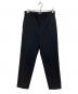 ATON（エイトン）の古着「BACK SATIN STANDARD PANTS」｜ブラック