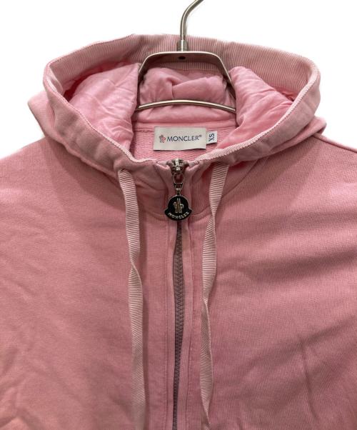 MONCLER（モンクレール）MONCLER (モンクレール) MAGLIA CARDIGAN ジップパーカー ピンク サイズ:ＸＳの古着・服飾アイテム