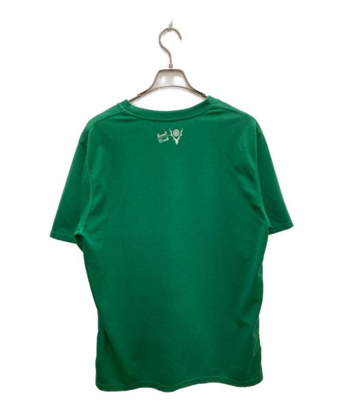 South2 West8（サウスツー ウエストエイト）South2 West8 (サウスツー ウエストエイト) S/S Crew Neck Tee グリーン サイズ:Mの古着・服飾アイテム