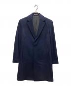 theoryセオリー）の古着「SOFT MELTON/BOWER TOP COAT」｜ネイビー
