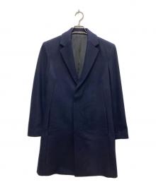theory（セオリー）の古着「SOFT MELTON/BOWER TOP COAT」｜ネイビー