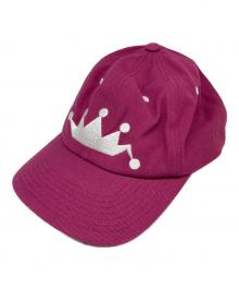 stussy（ステューシー）の古着「クラウンロゴキャップ」｜ピンク