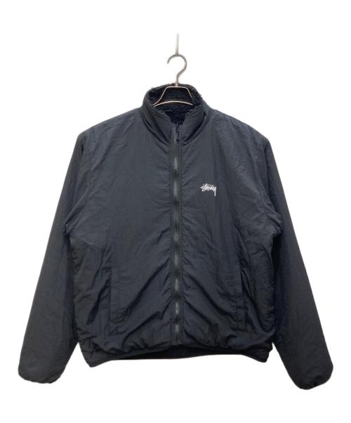 stussy（ステューシー）stussy (ステューシー) SHERPA REVERSIBLE JACKET ブラック サイズ:Lの古着・服飾アイテム