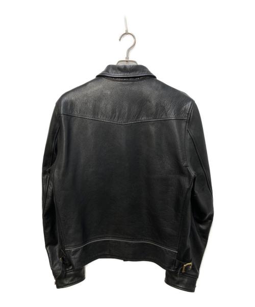 UNION JAP（ユニオンジャップ）UNION JAP (ユニオンジャップ) レザージャケット ブラック サイズ:LLの古着・服飾アイテム