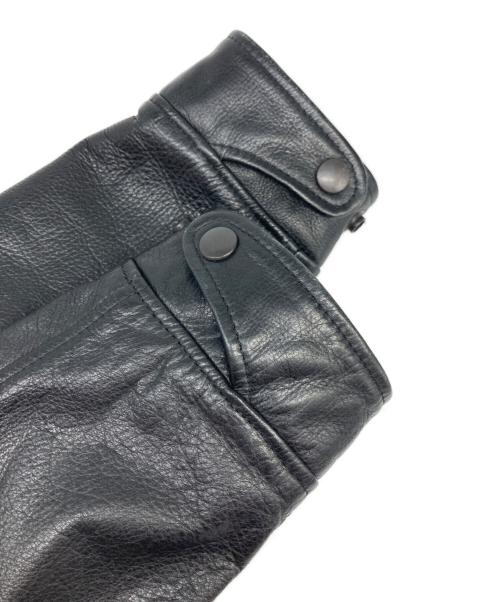 UNION JAP（ユニオンジャップ）UNION JAP (ユニオンジャップ) レザージャケット ブラック サイズ:LLの古着・服飾アイテム