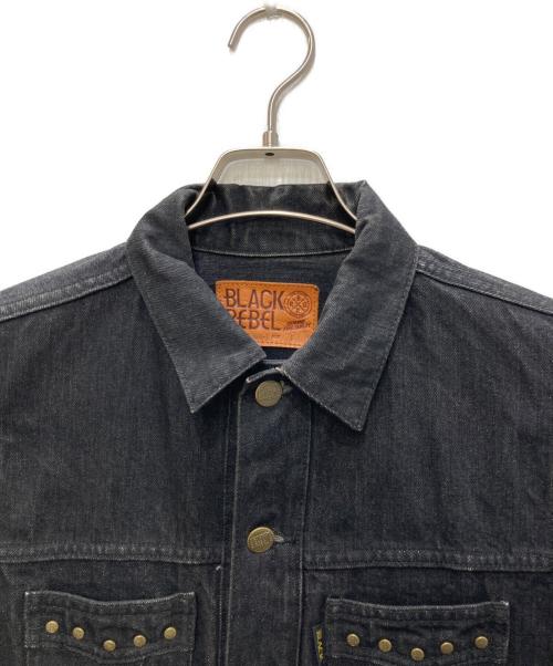 black rebel（ブラックレベル）black rebel (ブラックレベル) Road Jack-2 DENIM JKT ブラック サイズ:Sの古着・服飾アイテム