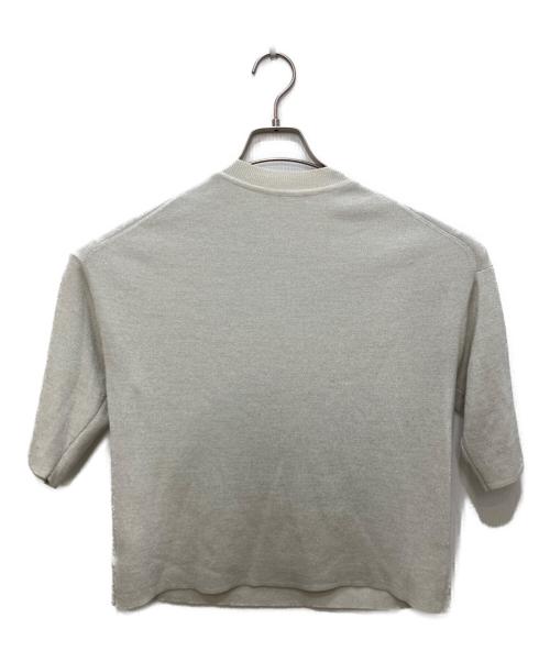 theory luxe（セオリーリュクス）theory luxe (セオリーリュクス) Lurex Knit Ramiele Sweater シルバー サイズ:38の古着・服飾アイテム