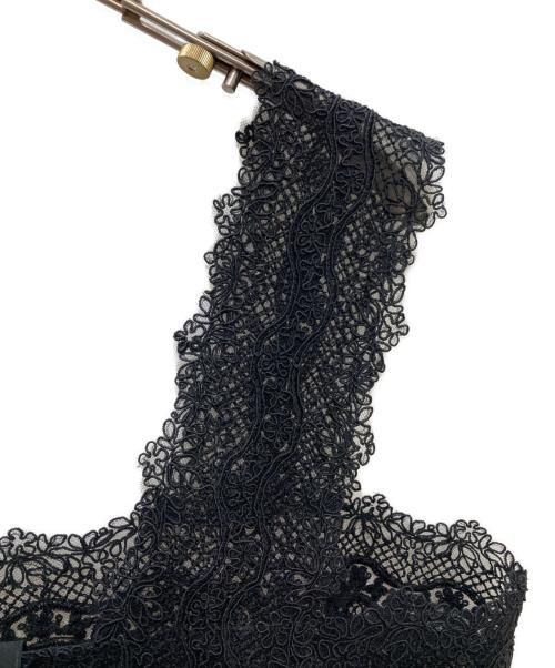 Maurizio Mykonos（マウリツィオ ミコノス）MAURIZIO MYKONOS (マウリツィオ ミコノス) レースブラウス ブラック サイズ:FREEの古着・服飾アイテム