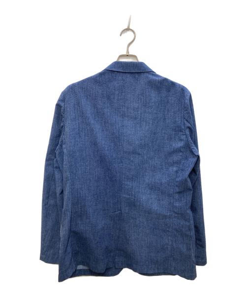 BEAMS HEART（ビームスハート）BEAMS HEART (ビームスハート) シアサッカーデニムプリントセットアップ インディゴ サイズ:50の古着・服飾アイテム