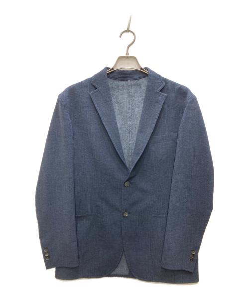 BEAMS HEART（ビームスハート）BEAMS HEART (ビームスハート) シアサッカーデニムプリントセットアップ インディゴ サイズ:50の古着・服飾アイテム