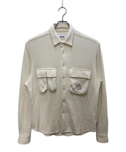 PALACE（パレス）PALACE (パレス) WAFFLE SHIRT ホワイト サイズ:Sの古着・服飾アイテム