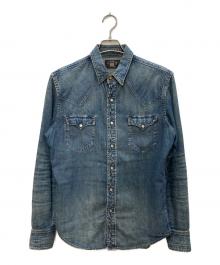 RRL（ダブルアールエル）の古着「デニムウエスタンシャツ」｜インディゴ
