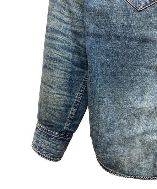 RRL（ダブルアールエル）RRL (ダブルアールエル) デニムウエスタンシャツ インディゴ サイズ:Ｍの古着・服飾アイテム