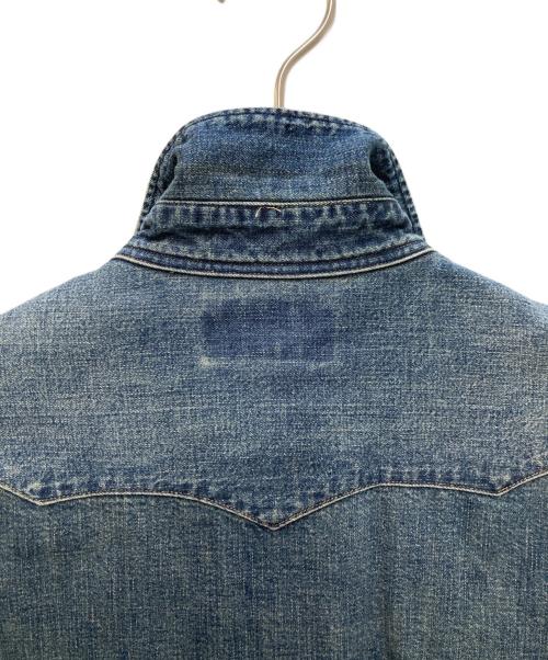 RRL（ダブルアールエル）RRL (ダブルアールエル) デニムウエスタンシャツ インディゴ サイズ:Ｍの古着・服飾アイテム