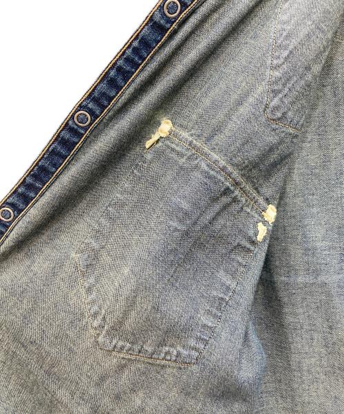 RRL（ダブルアールエル）RRL (ダブルアールエル) デニムウエスタンシャツ インディゴ サイズ:Ｍの古着・服飾アイテム