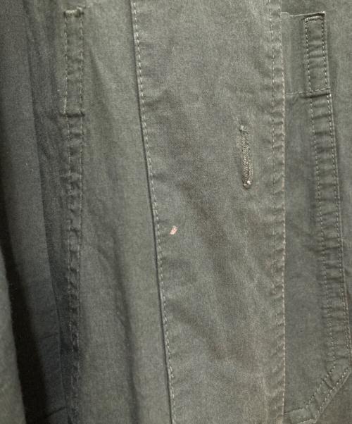 MHL（エムエイチエル）MHL (エムエイチエル) HIGH TWISTED COTTON POPLIN SS SHIRT/ハイ　ツイステッド　コットン　ポップリン　SS　シート オリーブ サイズ:Ｌの古着・服飾アイテム