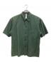 MHL（エムエイチエル）の古着「HIGH TWISTED COTTON POPLIN SS SHIRT/ハイ　ツイステッド　コットン　ポップリン　SS　シート」｜オリーブ