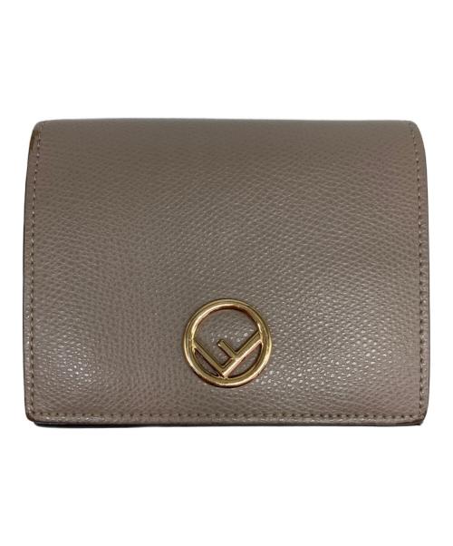 FENDI（フェンディ）FENDI (フェンディ) 2つ折り財布 ベージュの古着・服飾アイテム