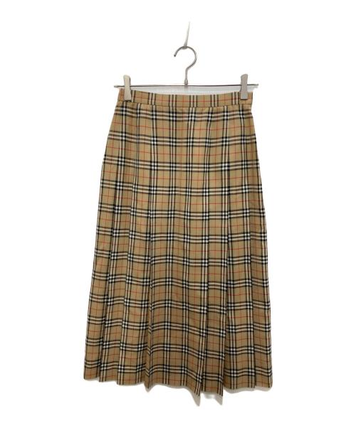 Burberry's（バーバリーズ）Burberry's (バーバリーズ) ノバチェックスカート ベージュ サイズ:38の古着・服飾アイテム