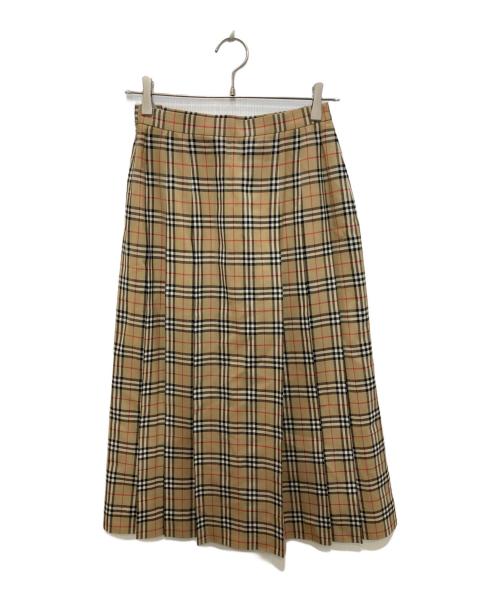 Burberry's（バーバリーズ）Burberry's (バーバリーズ) ノバチェックスカート ベージュ サイズ:38の古着・服飾アイテム