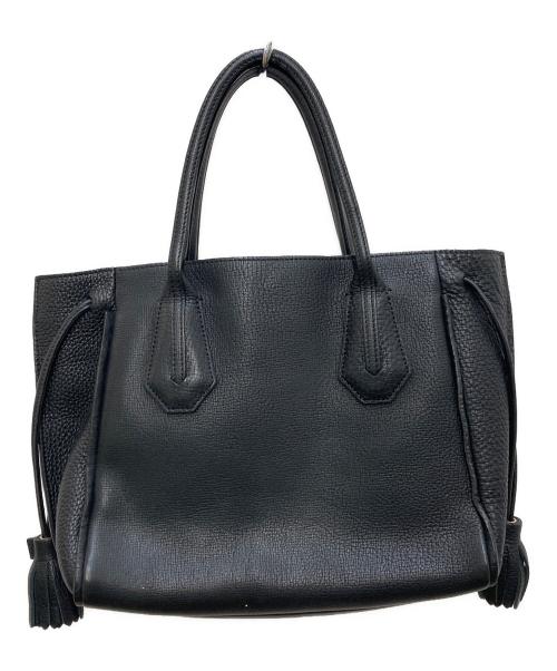 LONGCHAMP（ロンシャン）LONGCHAMP (ロンシャン) ペネロペ レザーハンドバッグ ブラックの古着・服飾アイテム