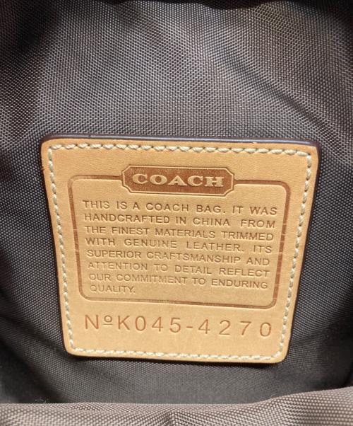 COACH（コーチ）COACH (コーチ) シグネチャーショルダーバッグ ベージュの古着・服飾アイテム