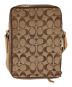 COACH (コーチ) シグネチャーショルダーバッグ ベージュ：6000円
