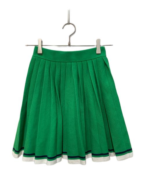 LACOSTE（ラコステ）LACOSTE (ラコステ) Snidel (スナイデル) ミニプリーツスカート グリーン サイズ:36の古着・服飾アイテム