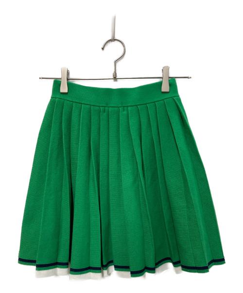 LACOSTE（ラコステ）LACOSTE (ラコステ) Snidel (スナイデル) ミニプリーツスカート グリーン サイズ:36の古着・服飾アイテム