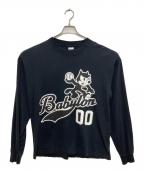 BABYLONE×Felix the Catバビロン×フィリックスザキャット）の古着「ロングスリーブTシャツ」｜ブラック