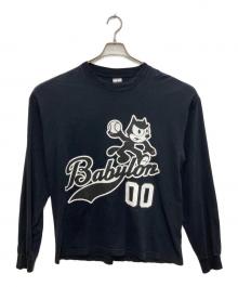 BABYLONE×Felix the Cat（バビロン×フィリックスザキャット）の古着「ロングスリーブTシャツ」｜ブラック