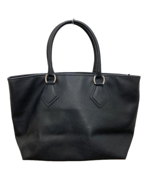 Vivienne Westwood（ヴィヴィアンウエストウッド）Vivienne Westwood (ヴィヴィアンウエストウッド) パンチングレザーハンドバッグ ブラックの古着・服飾アイテム