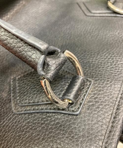 Vivienne Westwood（ヴィヴィアンウエストウッド）Vivienne Westwood (ヴィヴィアンウエストウッド) パンチングレザーハンドバッグ ブラックの古着・服飾アイテム