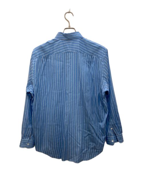 AURALEE（オーラリー）AURALEE (オーラリー) COTTON SILK STRIPE SHIRT ブルー サイズ:4の古着・服飾アイテム