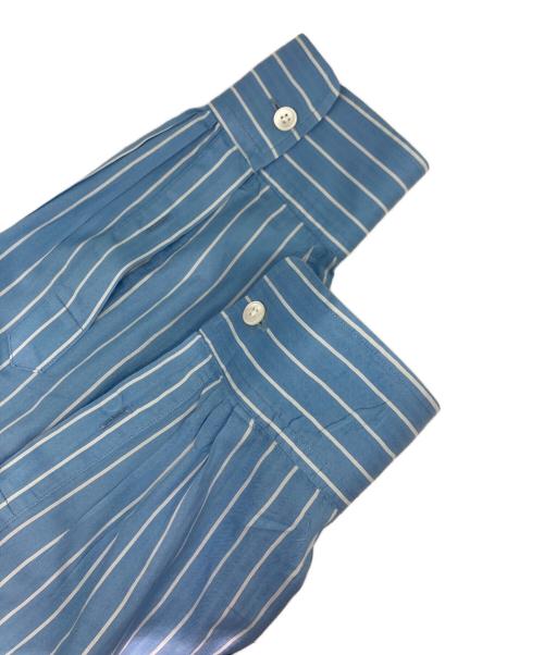 AURALEE（オーラリー）AURALEE (オーラリー) COTTON SILK STRIPE SHIRT ブルー サイズ:4の古着・服飾アイテム