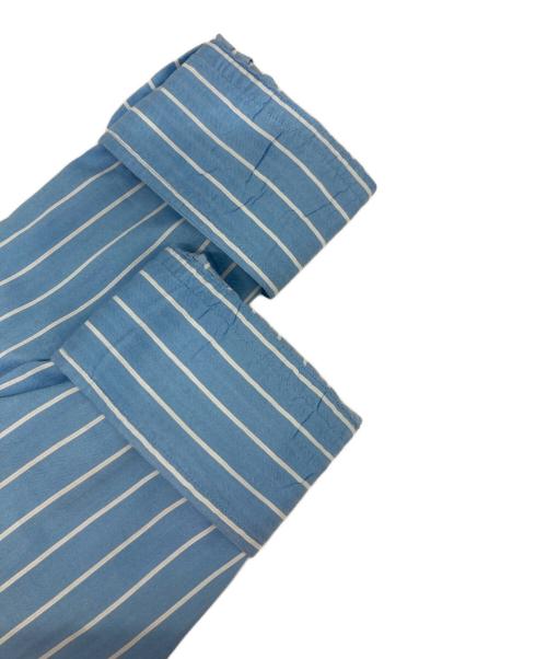 AURALEE（オーラリー）AURALEE (オーラリー) COTTON SILK STRIPE SHIRT ブルー サイズ:4の古着・服飾アイテム