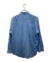 AURALEE (オーラリー) COTTON SILK STRIPE SHIRT ブルー サイズ:4：27000円
