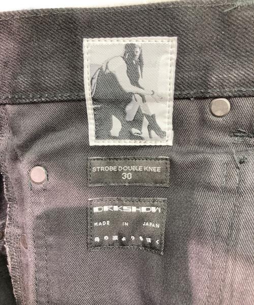 DRKSHDW（ダークシャドウ）DRKSHDW (ダークシャドウ) ストロボ ダブルニー ジーンズ ブラック サイズ:30の古着・服飾アイテム