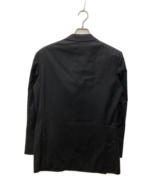 RING JACKET（リングジャケット）RING JACKET (リングジャケット) 3Bピンストライプセットアップスーツ ブラック サイズ:46の古着・服飾アイテム