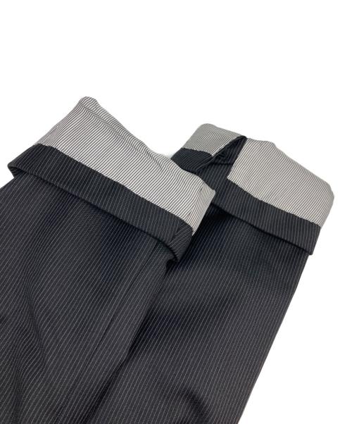 RING JACKET（リングジャケット）RING JACKET (リングジャケット) 3Bピンストライプセットアップスーツ ブラック サイズ:46の古着・服飾アイテム