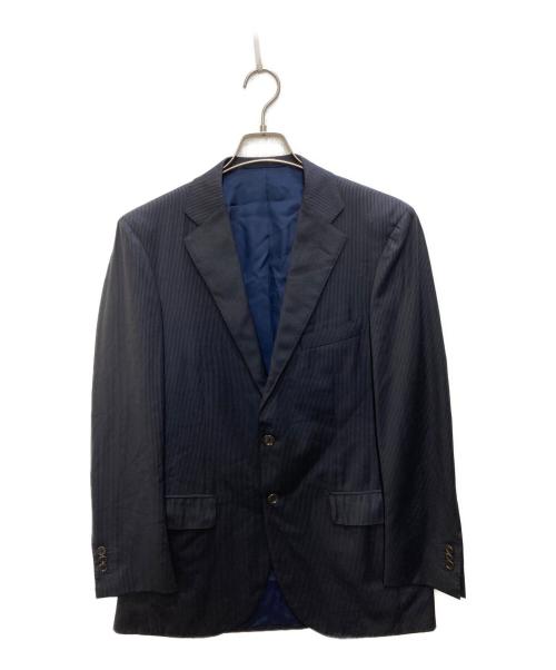 RING JACKET（リングジャケット）RING JACKET (リングジャケット) 3Bピンストライプセットアップスーツ ネイビー サイズ:46の古着・服飾アイテム