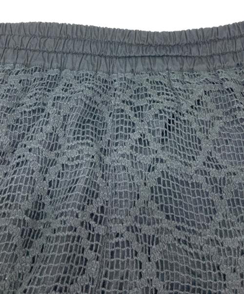 sara mallika（サラマリカ）sara mallika (サラマリカ) GEOMETRIC LACE RELAX PANT ブラック サイズ:Mの古着・服飾アイテム